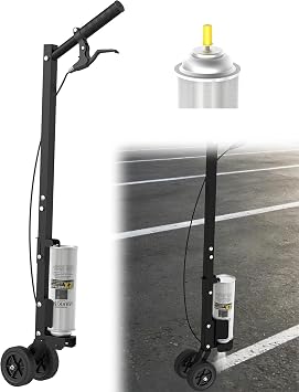 Marking Paint Wand, Industrial Two Wheel Striping Paint Sprayer, Paint Sticks for Line Paint Ground, Sports Field, Parking Lot, Work with Inverted Marking Spray Paint Round-Tip Nozzle