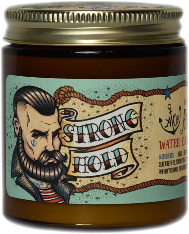 Anchors Hair Company Strong Hold Water Based Styling Pomade (4.5 Ounce)