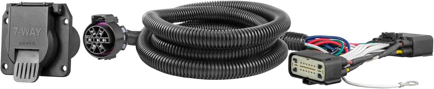 CURT 56413 Vehicle-Side Custom RV Blade 7-Pin Trailer Wiring Harness, Fits Select Ford F-150