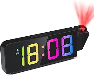 LED Projektionswecker Mit Sprachfunktion - Digitale Uhr Mit Temperatur | Schlummerfunktion