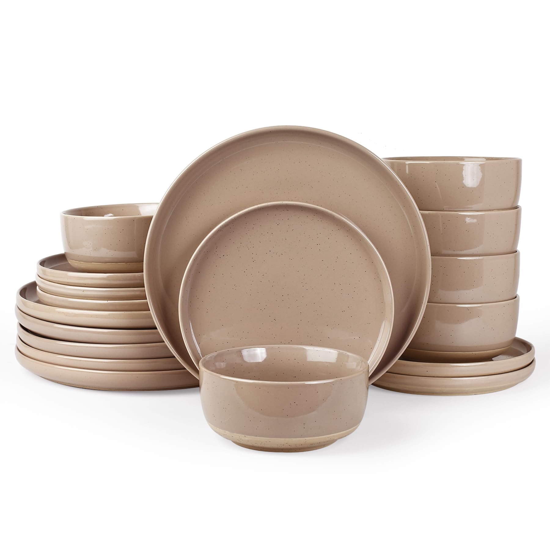 Amazon.com | Famiware Milkyway Plates and Bowls Set, 18 Pieces