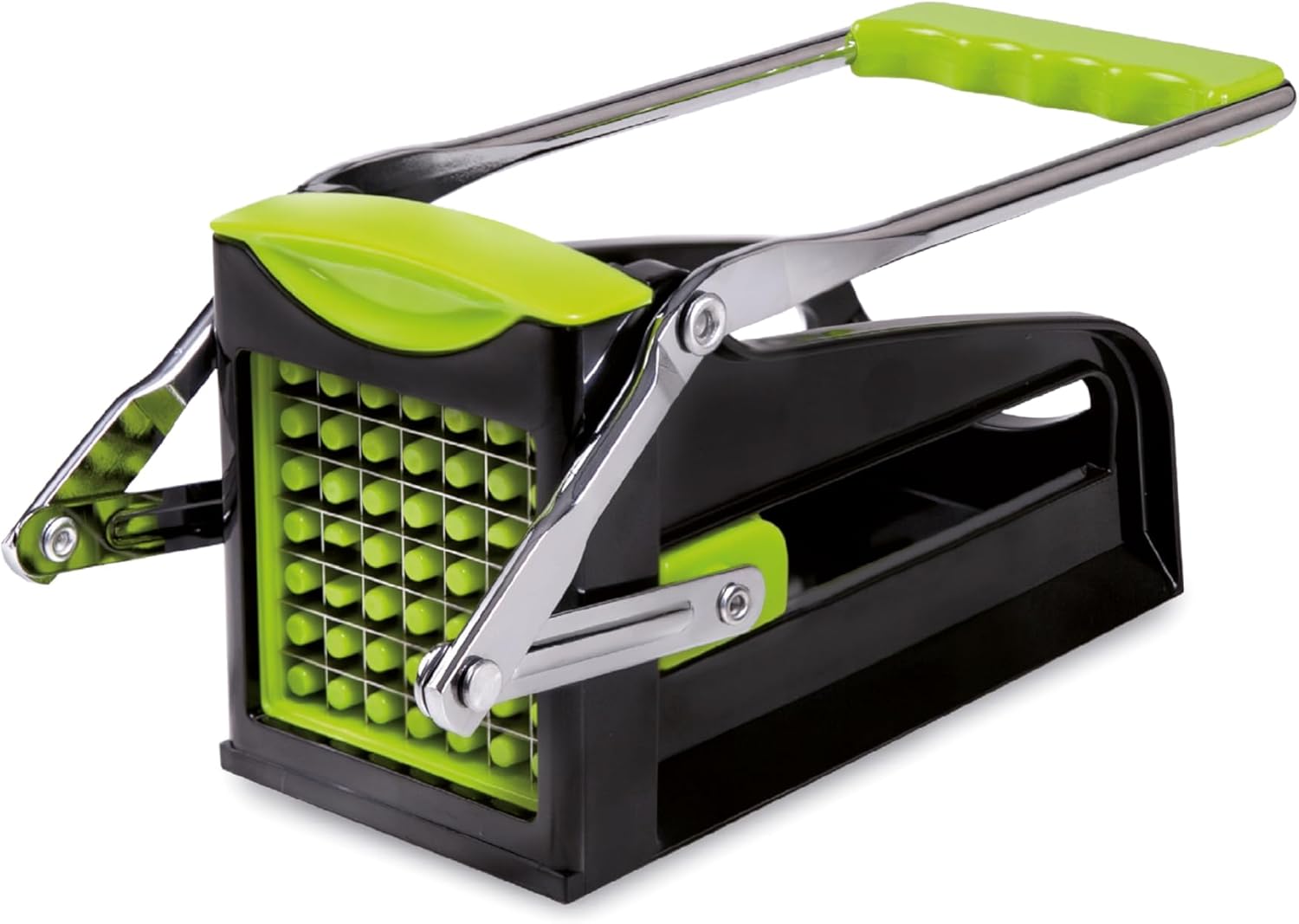 IBILI Potato Cutter Clasica 25x9 cm, Stainless Steel, Silver/Green/Black, 25 x 9 x 11 cm