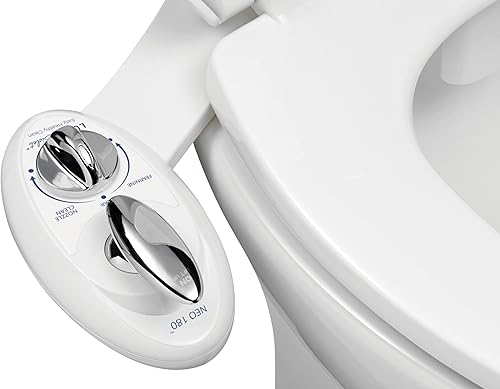 Miniatura 9 de Doble boquilla de limpieza Luxe Bidet Neo 180elite serie complemento con fuertes válvulas llave y mangueras de metal Neo 180