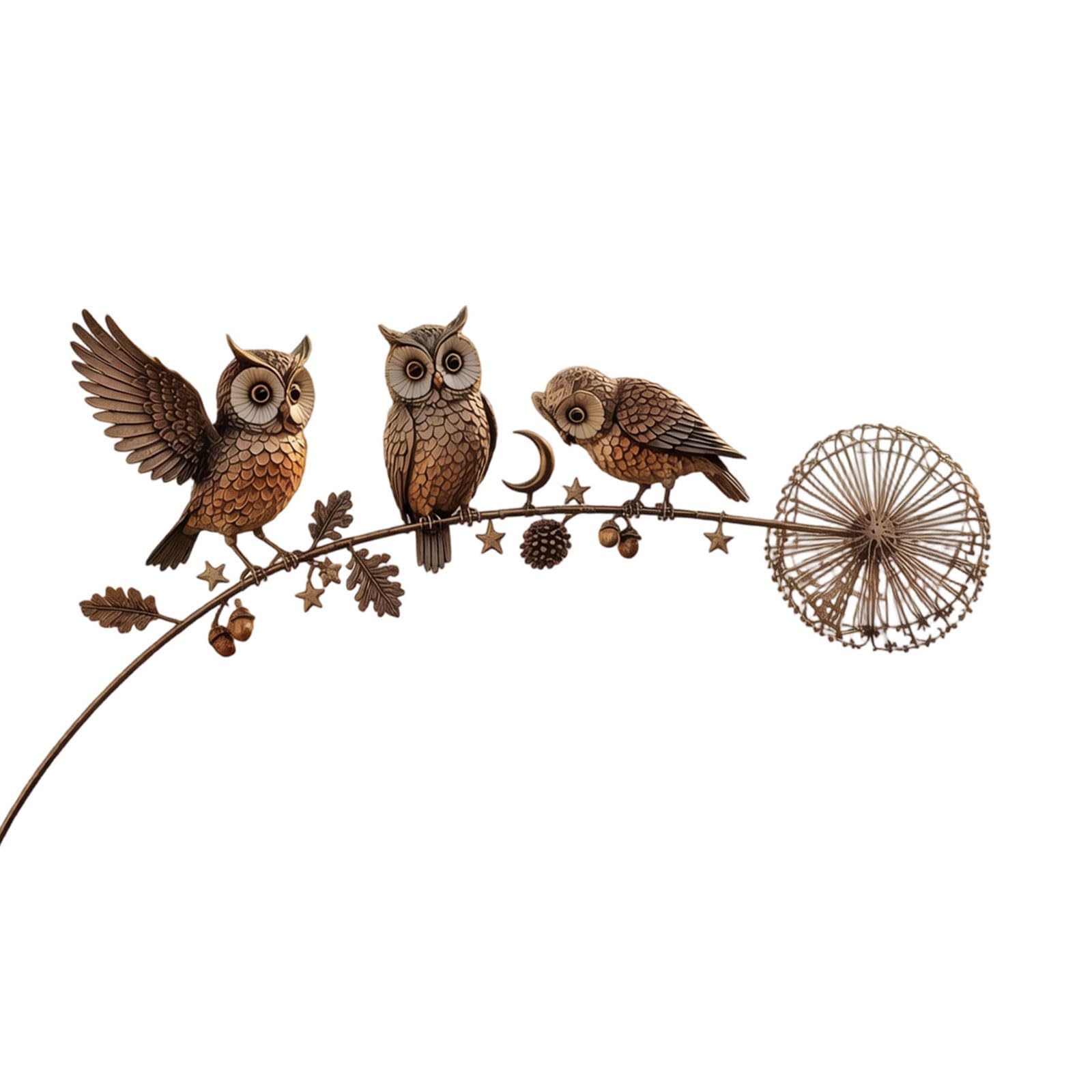 IZTOYNDA Rustproof Garden Stake Iron Bird Sculpture Antique Garden Decoration Yard Patio Flower Bed Outdoor Decoration Permanent Outdoor Yard Art