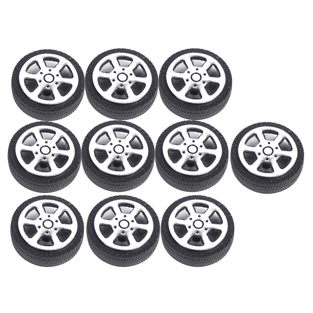Amazon | タイヤ ホイール 30mm ゴム製 車おもちゃ 車模型 RCカー 
