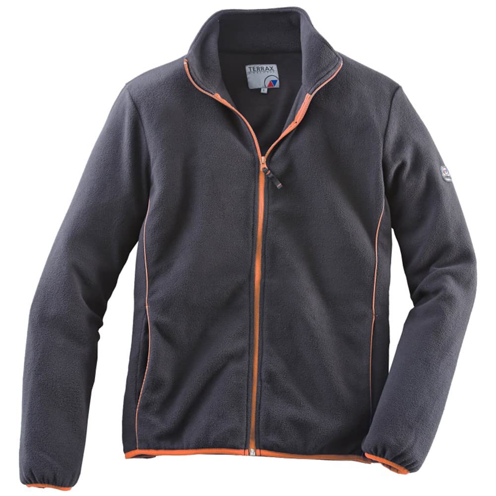 TERRAX WORKWEAR Męska kurtka polarowa czarno-pomarańczowa