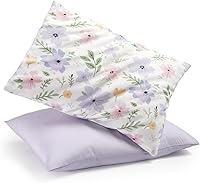 Vista 13 de TILLYOU Paquete de 2 fundas de almohada para niños pequeños con cremallera, de microfibra suave y sedosa de 13 x 18 pulgadas, fundas de almohada