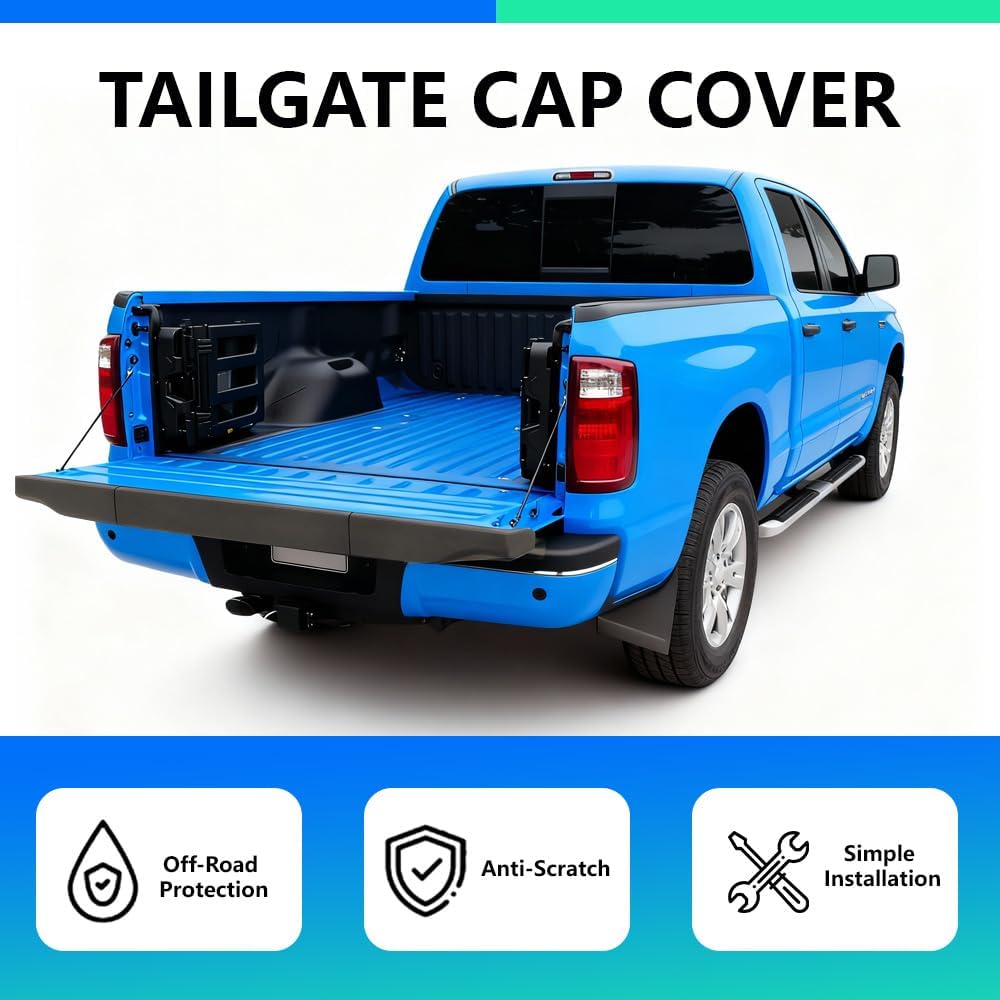 DOTCOM Tailgate Molding 3pc Set Compatible with 2011 2012 2013 2014 2015 2016 Ford F250 & F350 Super Duty King Ranch