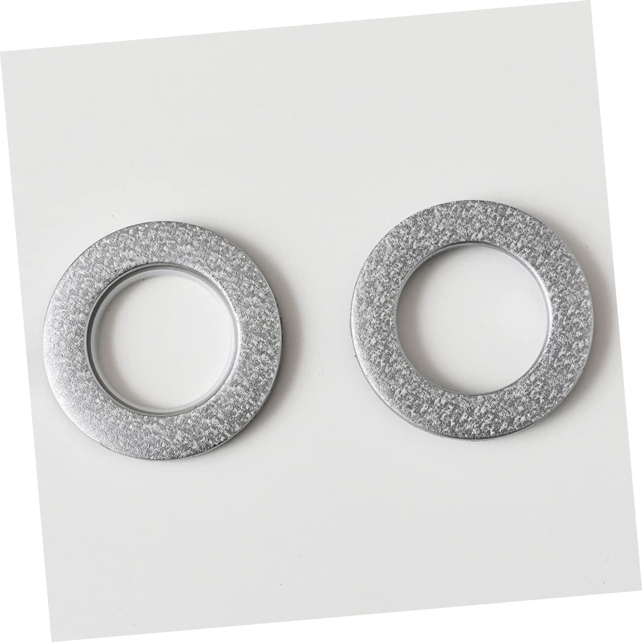 ABOOFAN 6Pcs Curtain Rings High Grade Plastic Grommets for Easy Sliding for Home Decoration and Pleated Style Curtains