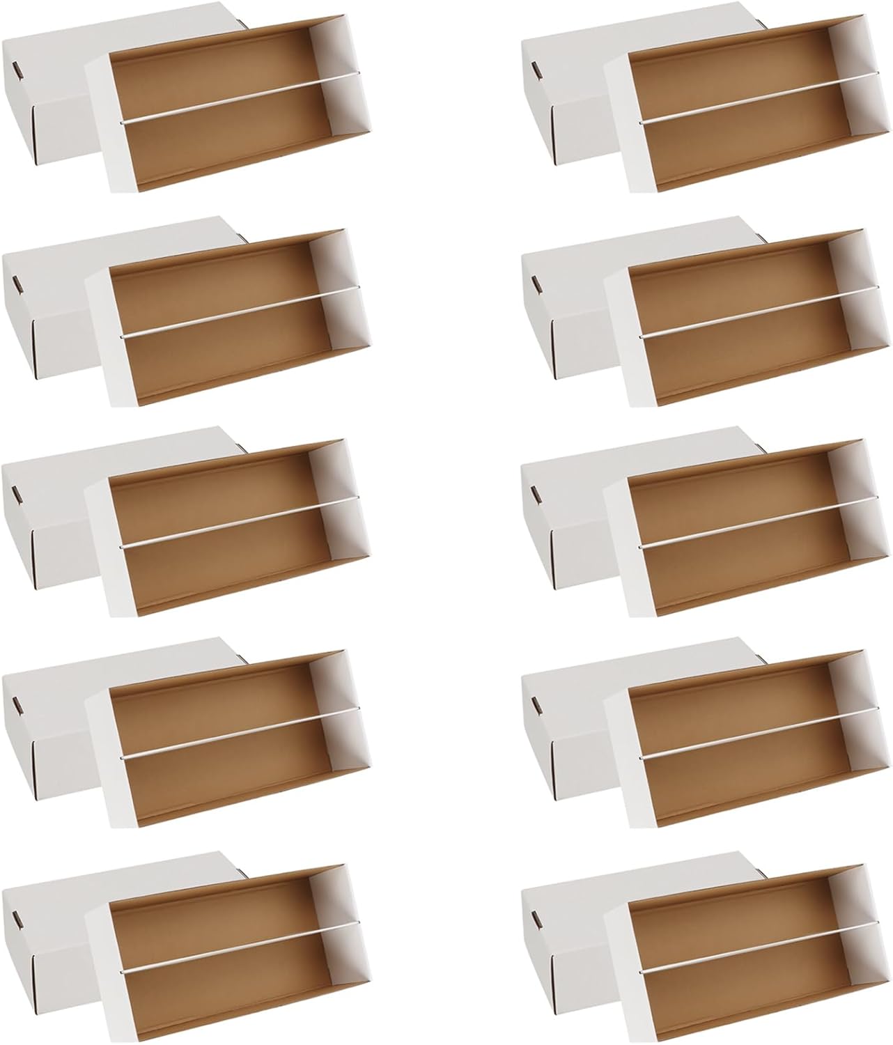 Trading Card Storage Box, 1600 Count Card Storage Boxes, Bulk Cards Storage Box Sports Cards Cases Graded Cardboard Boxes for Basketball Sports Collector (10 Set)