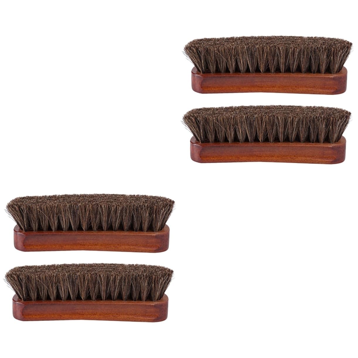 Brosse à chaussures poils de cheval pour faire briller le cuir et nettoyer vos souliers