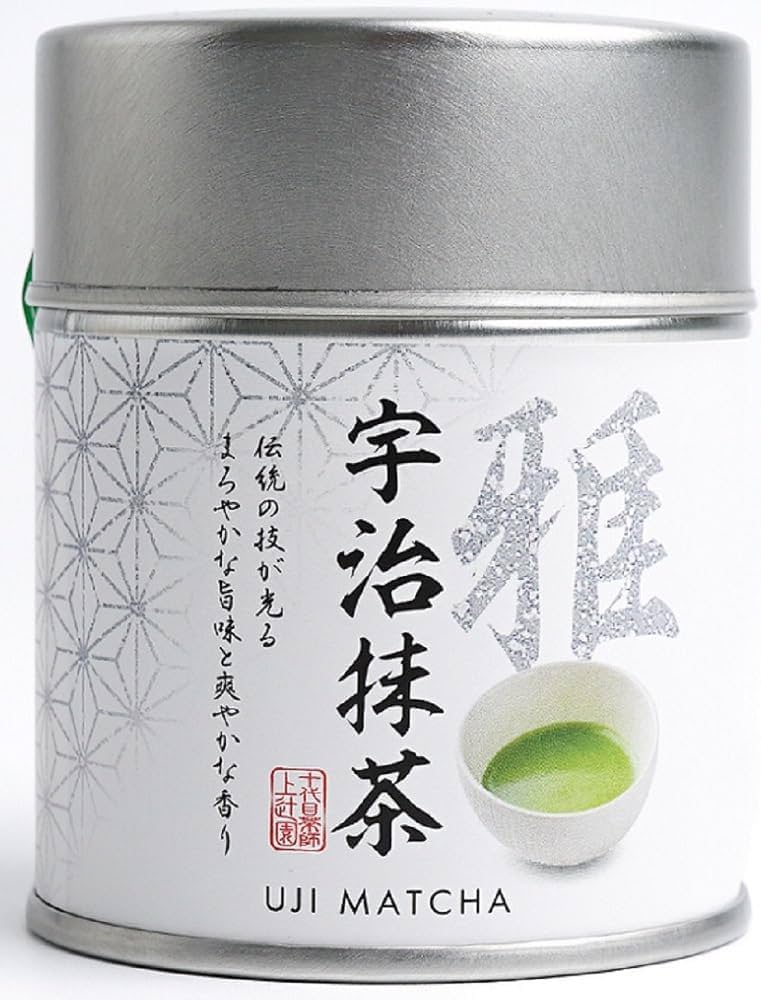 Amazon.co.jp: 上辻園 宇治抹茶 雅 缶入 30g : 食品・飲料・お酒