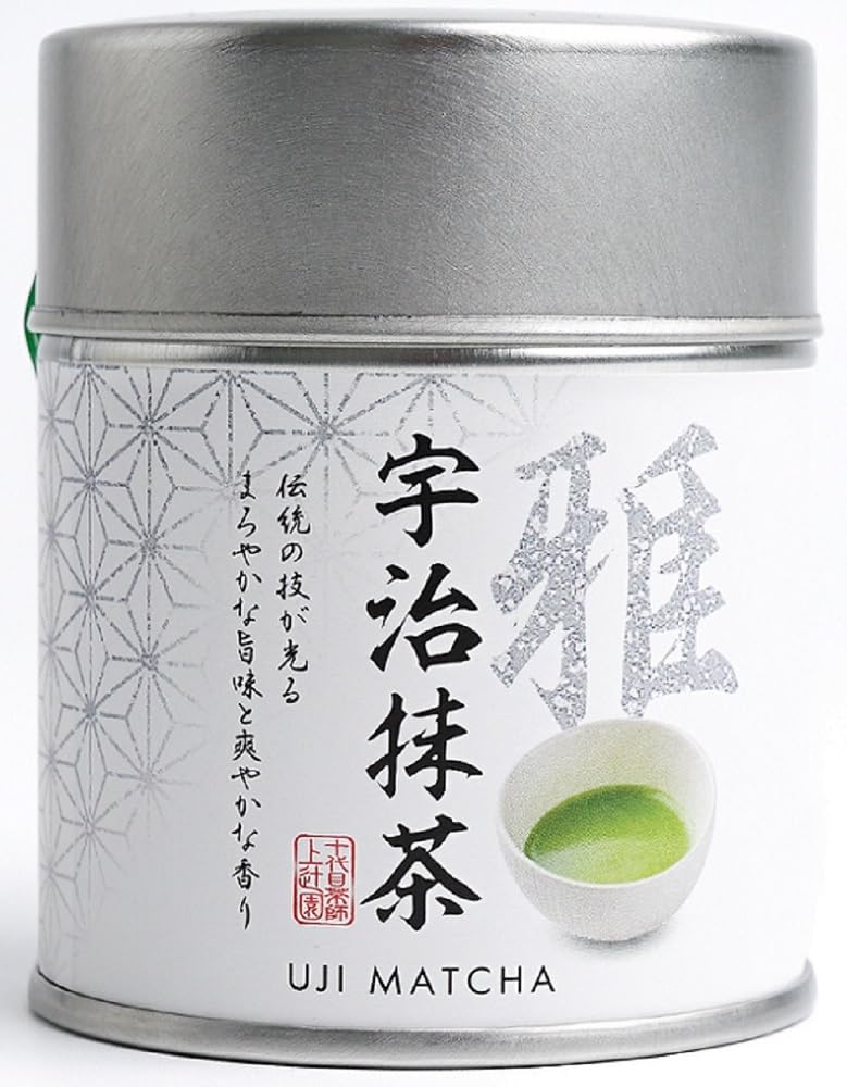 Amazon.co.jp: 上辻園 宇治抹茶 雅 缶入 30g : 食品・飲料・お酒