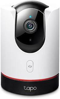 TP-Link Tapo C225 2K QHD Pan/Tilt WiFi Camera: Apple HomeKit, Physical Privacy Mode, Motion Tracking, Color Night Vision