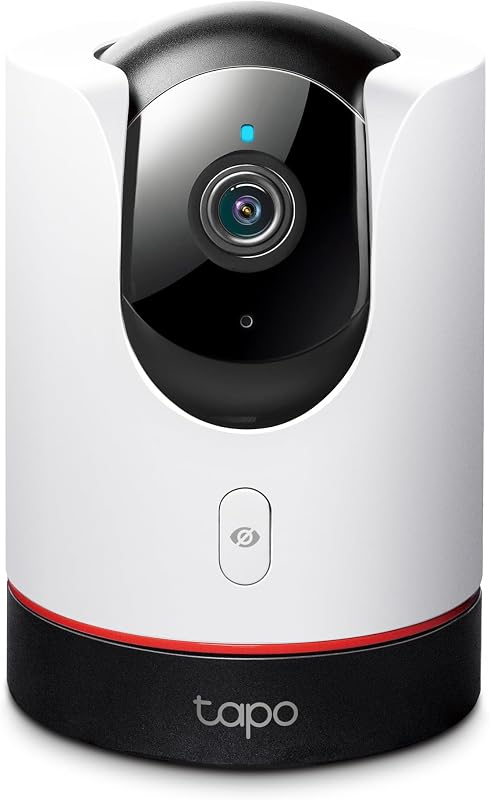 Cámara Wi-Fi TP-Link Tapo 2K QHD con giro/inclinación | HomeKit de Apple | Modo de privacidad física | Visión nocturna en color | Seguimiento de movimiento | Audio bidireccional | Almacenamiento local/en la nube | Funciona con Alexa y Google Home | (Tapo C225)