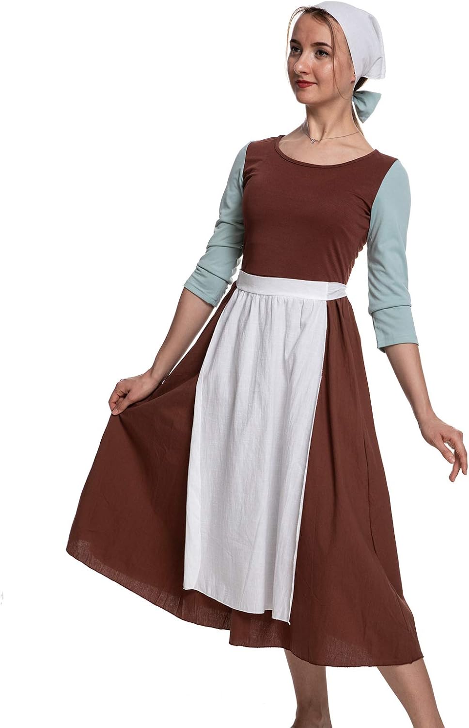 HEQU Cenicienta Cosplay vestido de mujer campesina Cenicienta disfraz de  mucama - Marrón - X-Large : Amazon.es: Juguetes y juegos