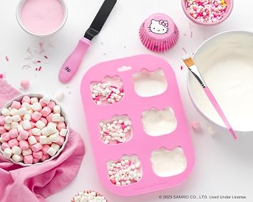 Handstand Kitchen Hello Kitty Hot Cocoa Bomb Making Set with Silicone Mold, Spatula and More!