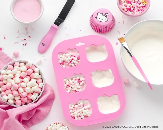 Handstand Kitchen Hello Kitty Hot Cocoa Bomb Making Set with Silicone Mold, Spatula and More!