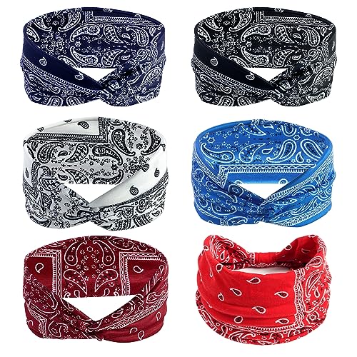 PSOWQ Fasce Capelli Donna Largo Elastico Morbido 6...