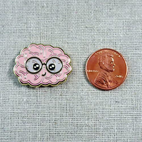 Brain Enamel Pin, Cute Kawaii Brain Lapel Pin, Neurology Brain Pin, Neuro Nurse Lanyard Pin, Neuroscience Brain Labcoat Pin, Nurse Pin, Medical Student Gift #TOP4