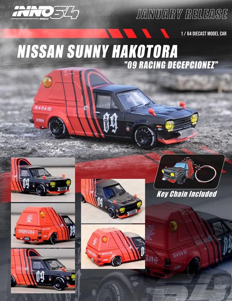 Amazon | INNO Models 1/64 日産 サニートラック HAKOTORA `09 RACING