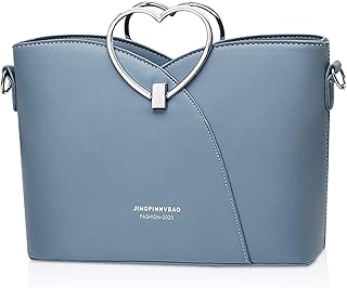 Borsa carina di moda Borsa da Donna Elegante Borsa a Mano in pelle PU Borsa a tracolla multitasche Borsa con Manico Superiore Blu