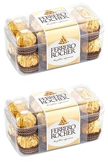 Ferrero Rocher Chocolate - 16 Pcs, 200 gm (2 x Ferrero 16 Pcs, 200g)
