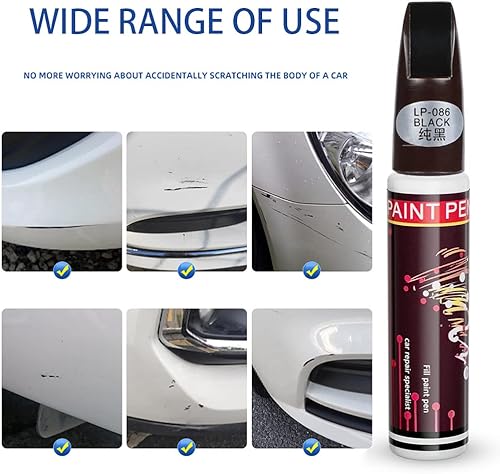 Miniatura 2 de Weyrronc Pintura de retoque para autos, reparación de arañazos, impermeable, para varios autos (negro)