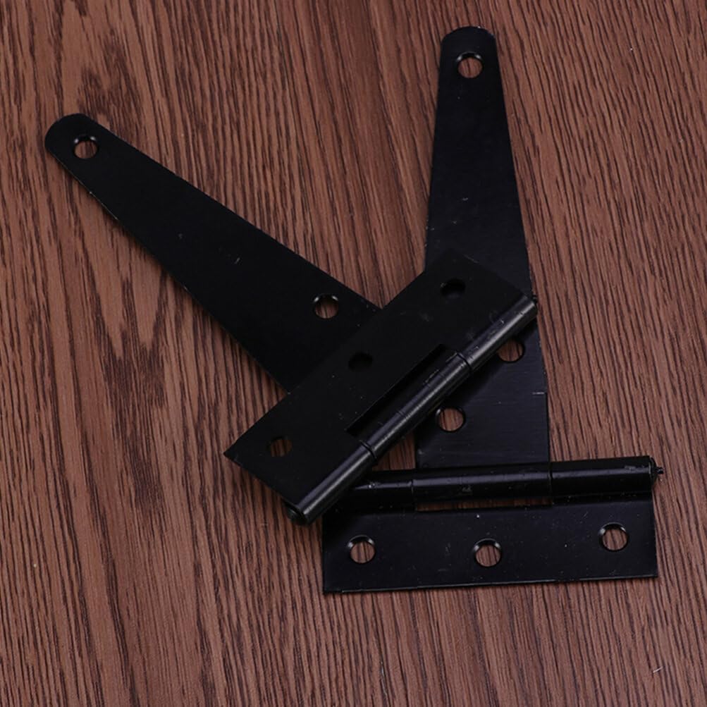 40 pcs Triangle Hinge Black barn Door Fence gate Hinges gate Latch for Wooden Fence