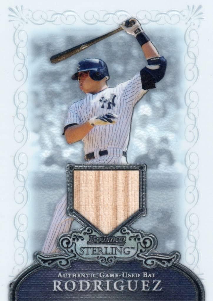 Alex Rodriguez Sterling Bat Relic Game Used Memorabilia Collectible Baseball Card - 2006 Topps Sterling Baseball Card #SB-AER (New York Yankees)
