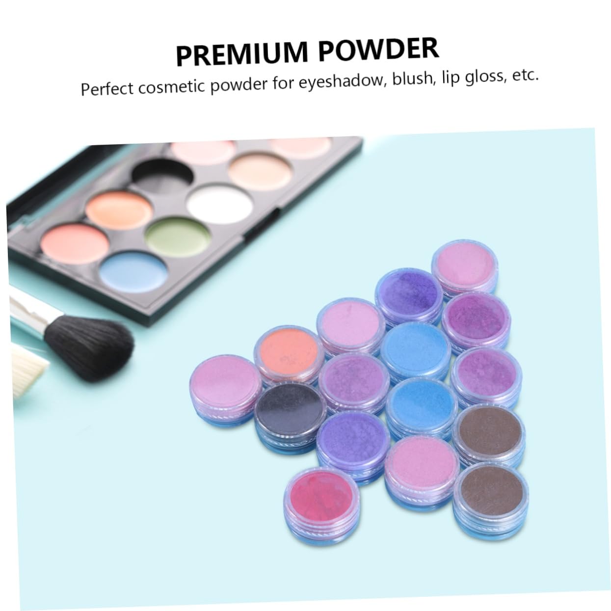 Lurrose 48pezzi Glitter Pigmenti Per Trucco Cosmetica Per Unghie Ombretto Gloss Labbra Artigianato e Decorazioni Casuali
