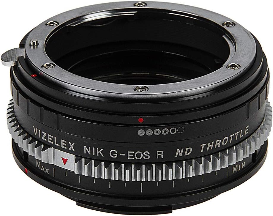 Vizelex CINE ND Throttle Lens Adapter Compatible with Nikon G Lenses on Canon RF-Mount Cameras