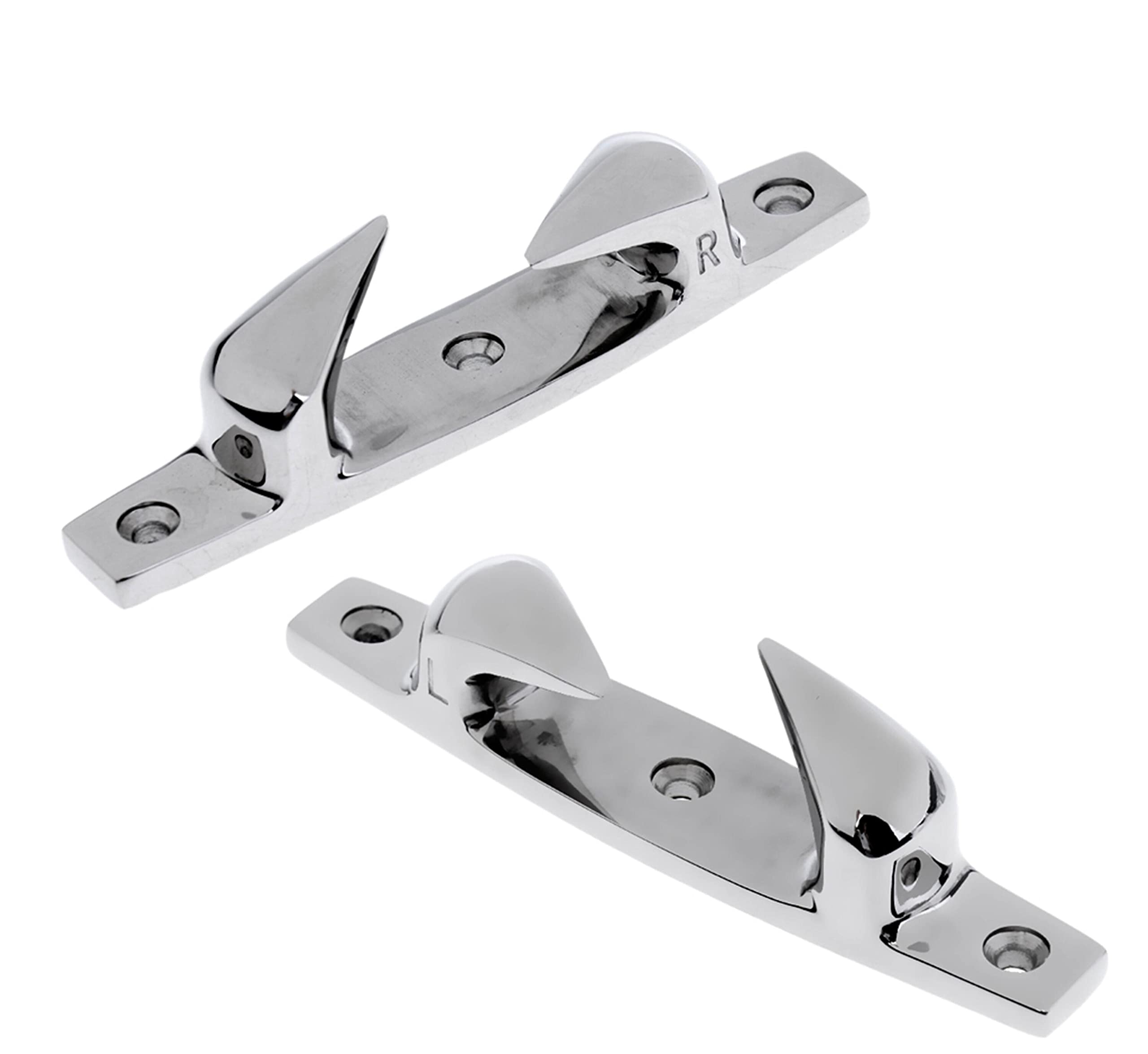 Coppia di cunei da 119 mm, resistenti in acciaio inossidabile 316, per barca, passacavo, accessori per auto, 119 mm