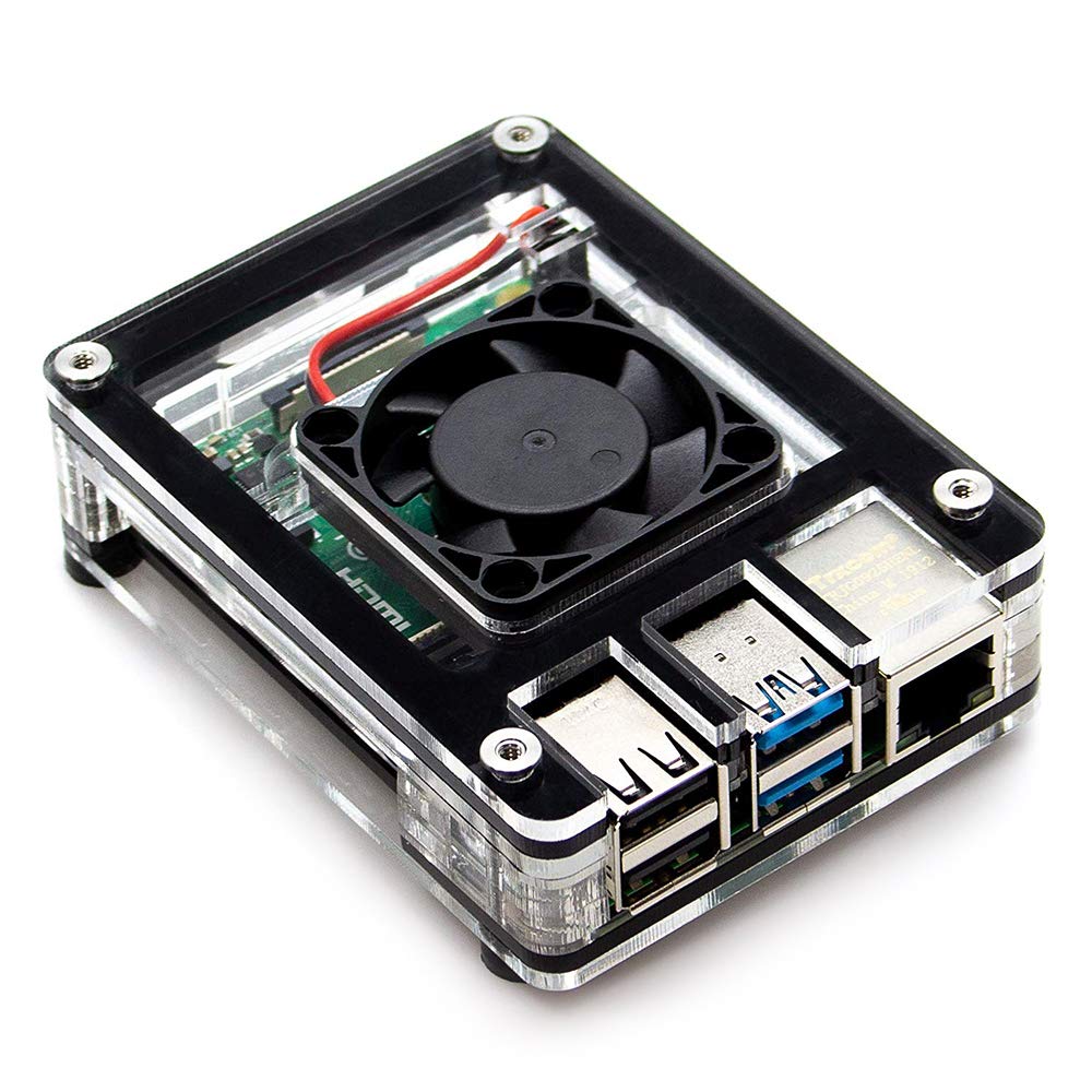Amazon.co.jp: Raspberry Pi 4 ケース 9層アクリルケース 冷却ファン