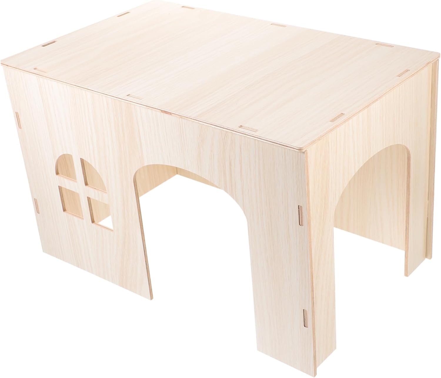 Guinea Pig Hideaway Wooden House Extra Squirrel Habitat for Small Animals Cozy Chinchilla Hamster Hideout Durable Pet for Resting Sleeping and Playing