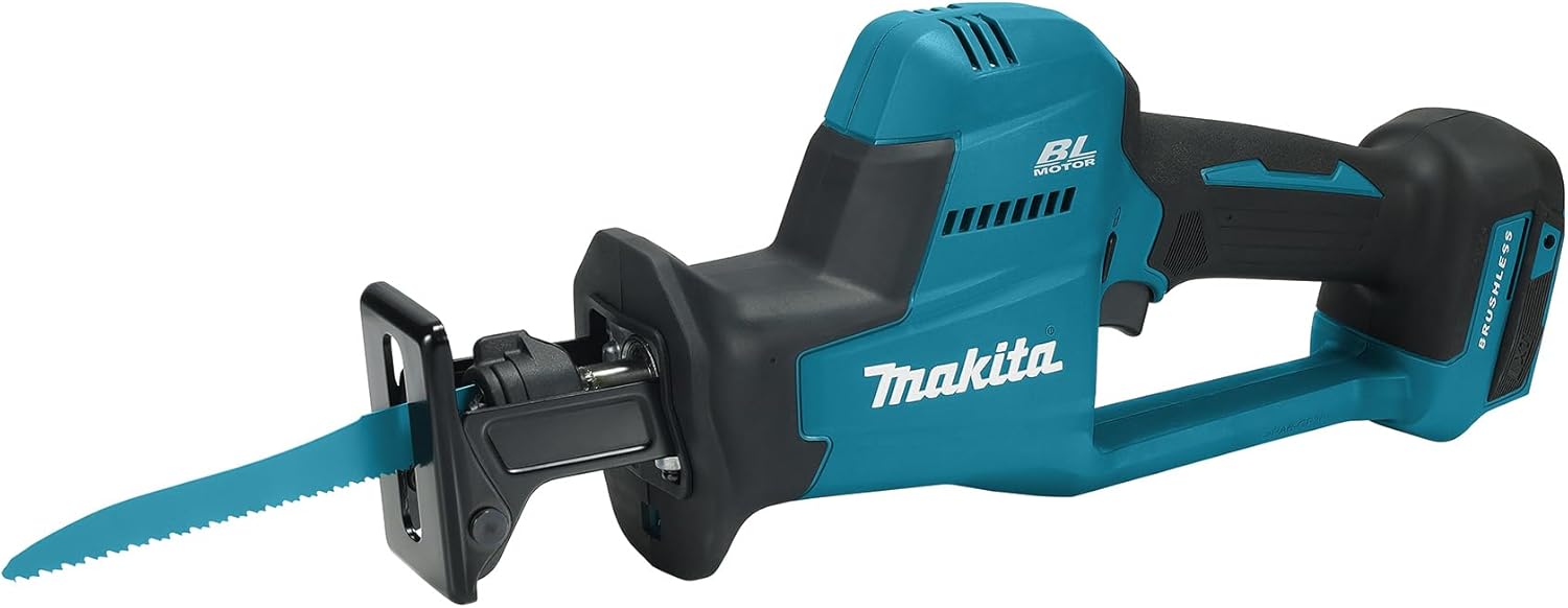 Makita DJR189Z Cordless Reciprocating Saw 18 V (without Battery, without Charger), Petrol Black