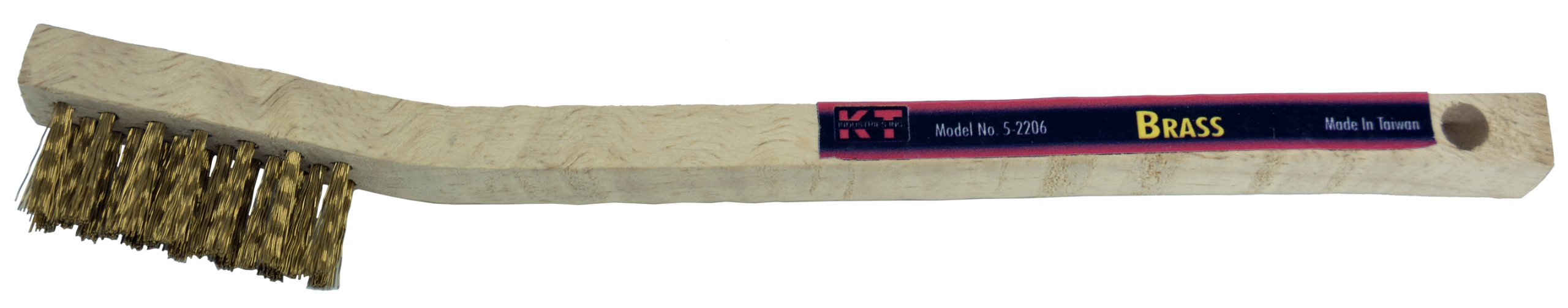K-T Industries 5-2206 - Brass Wood Handle Cleaning Brush