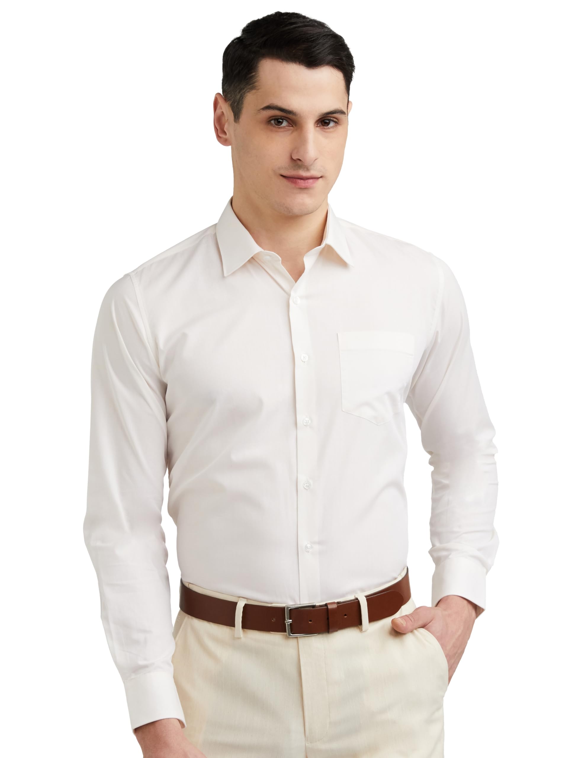 Solid Formal Shirt for Men| Premium Cotton| Full Sleeves| Slim Fit |Breathable Fabric