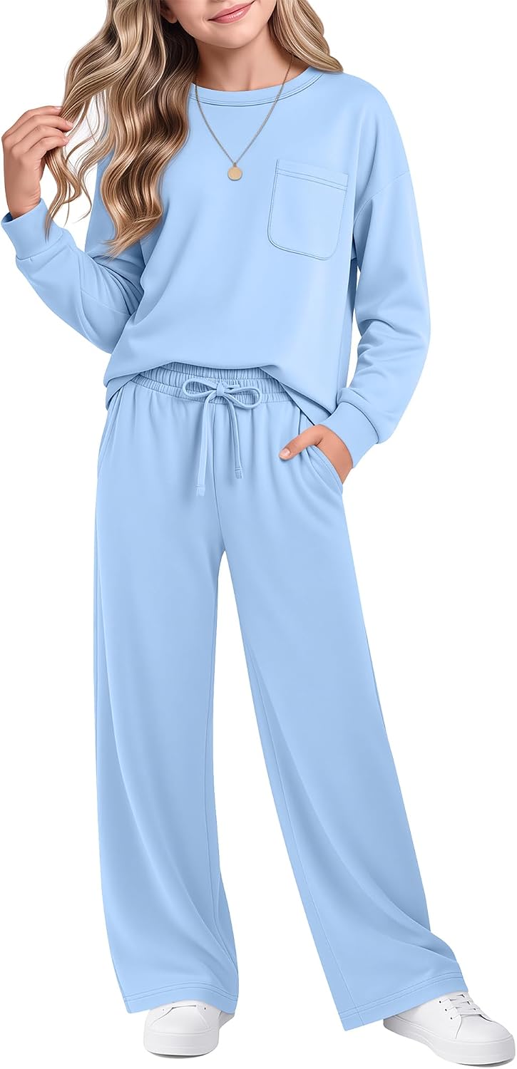 Girls Clothes Fall Outfits Two Piece Sweatsuit Set