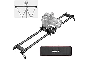 NEEWER CS80 Camera Slider Tripod, Ultra Smooth Carbon Fiber Video Slider Track...