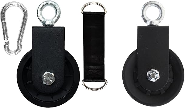 Cable Pulley for Gym Equipment 360 Degree Rotation Laundry Pulley Attachment Lifting Block