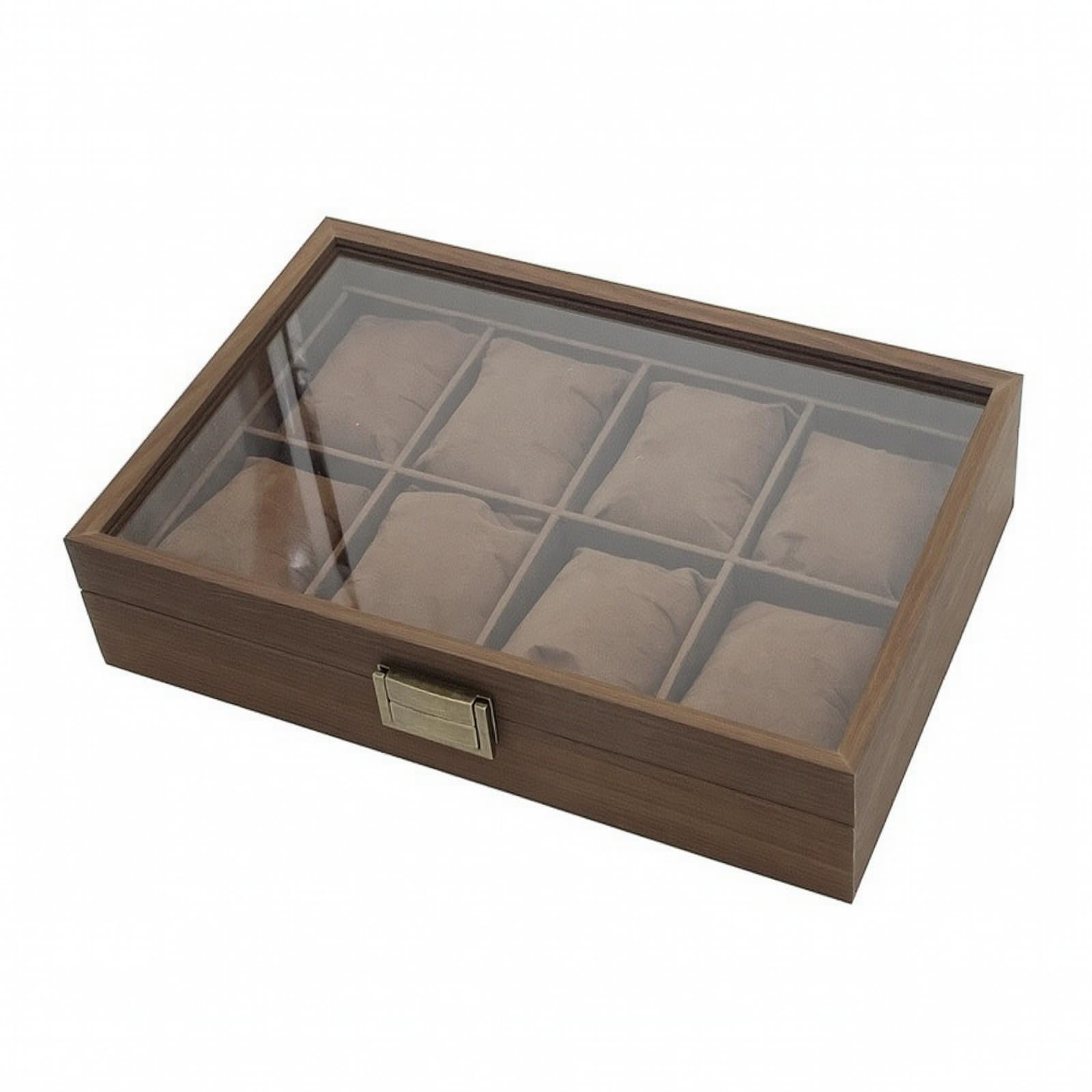 Caja Relojes con Tapa Transparente corativo Caja Expositora Relojes Elegante Organizador para Oficina