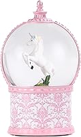 Vista 2 de Globo de nieve musical de unicornio, globos de nieve de Navidad iluminados de 7.1 pulgadas con purpurina giratoria, funciona con pilas y alimentada