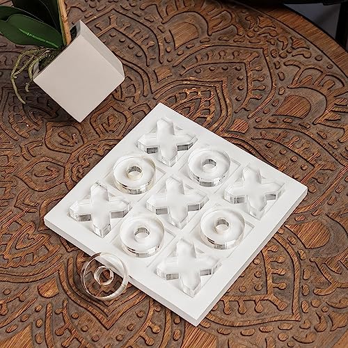 Juego de Mesa Tic Tac Toe Acrílico con Base de Madera miniatura 2