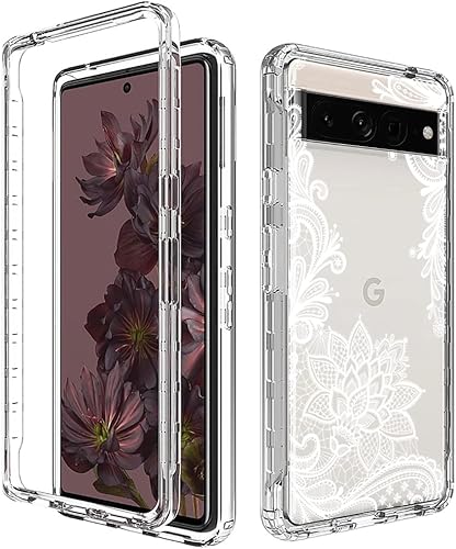 Miniatura 6 de Funda protectora para Pixel 7 ProGoogle 7 Pro, diseño de mandala transparente de cuerpo completo para Google Pixel 7 Pro (Mandala)