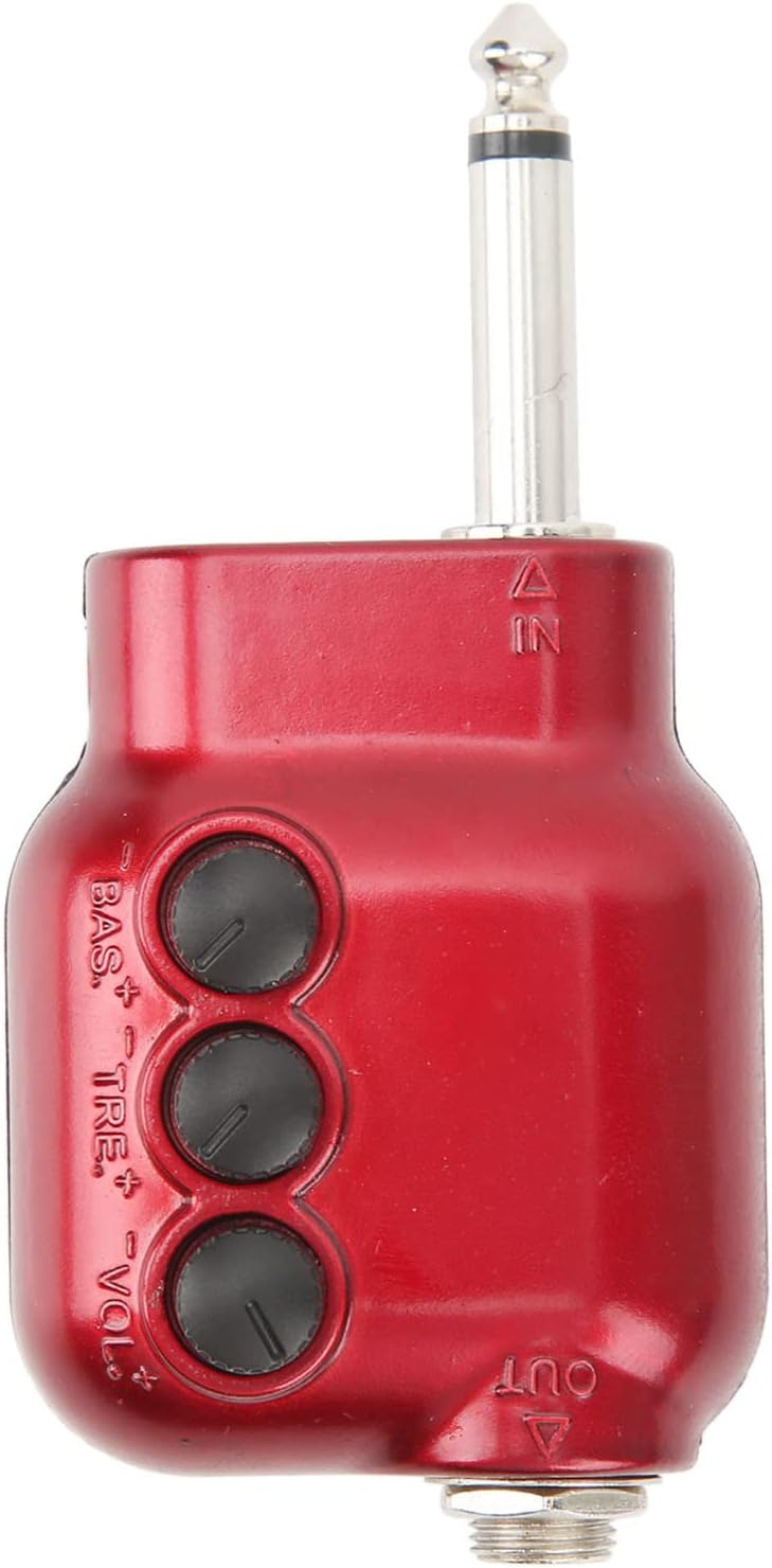 Mini Guitar Preamp Impedance Matching 6 35mm Plug Fun Performance Experience ABS Acoustic Guitar Preamp for Musical Instrument Special Effects