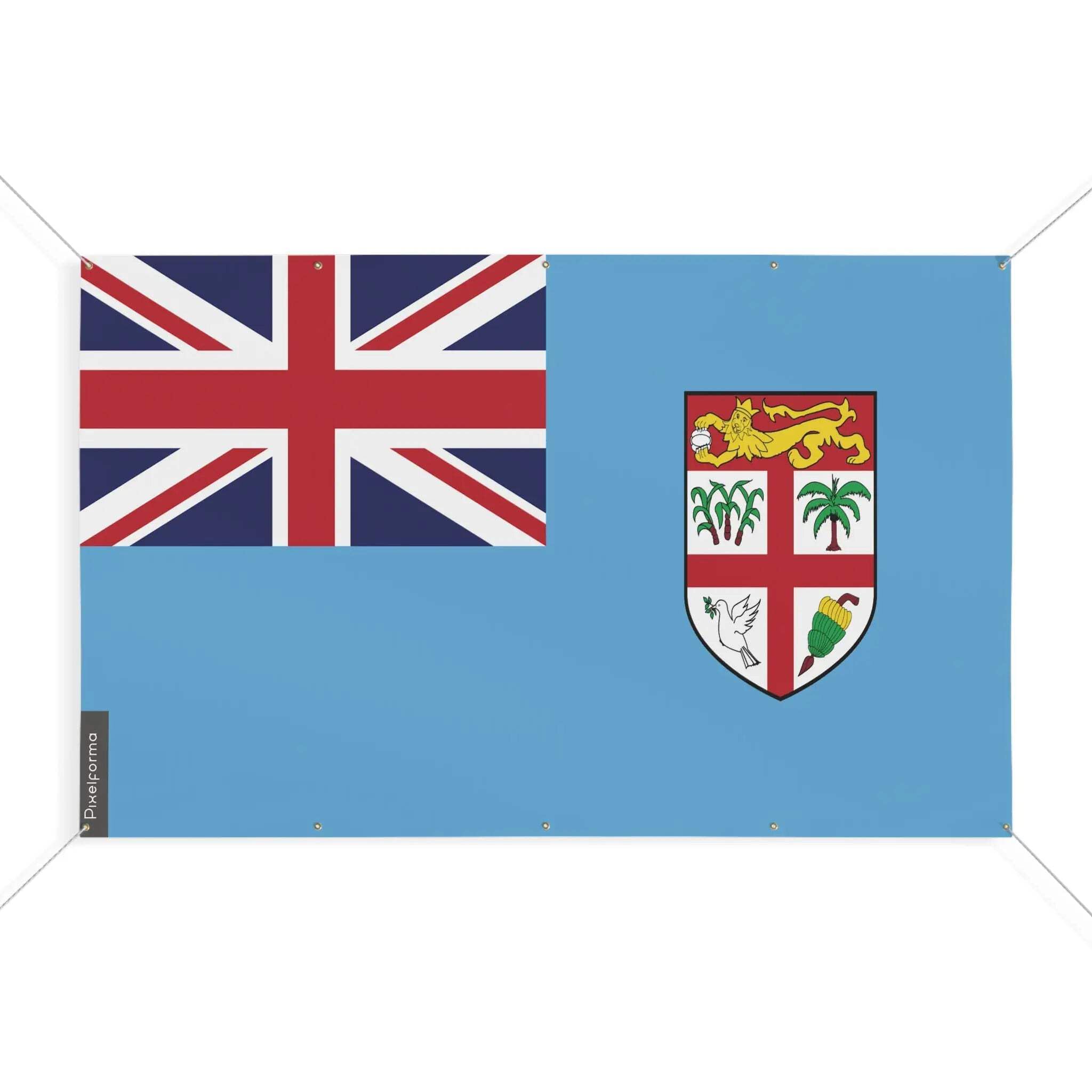 Drapeau Fidji 160 x 240 cm grand format à 10 oeillets