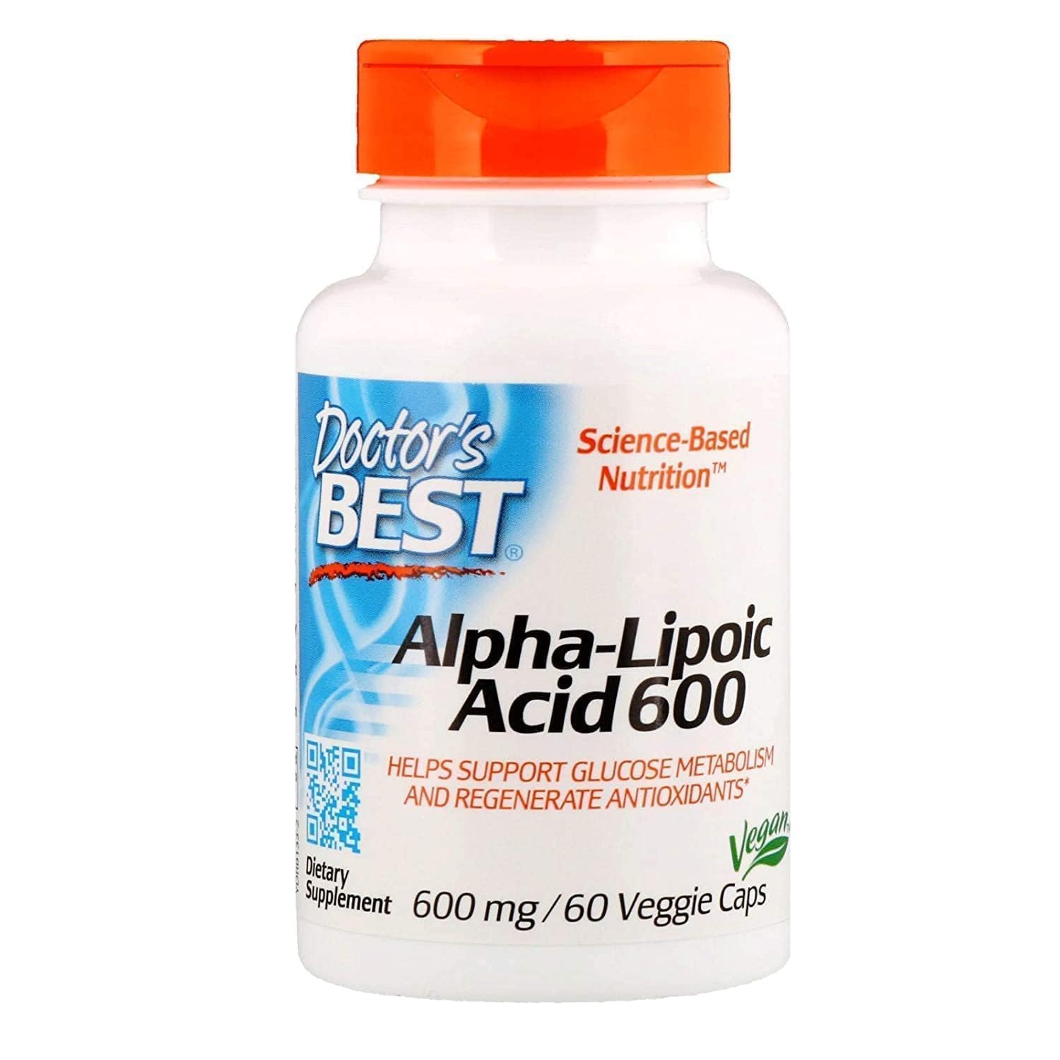 Doctor's Best Alpha Lipoic Acid, 600mg, 60 VegiCaps