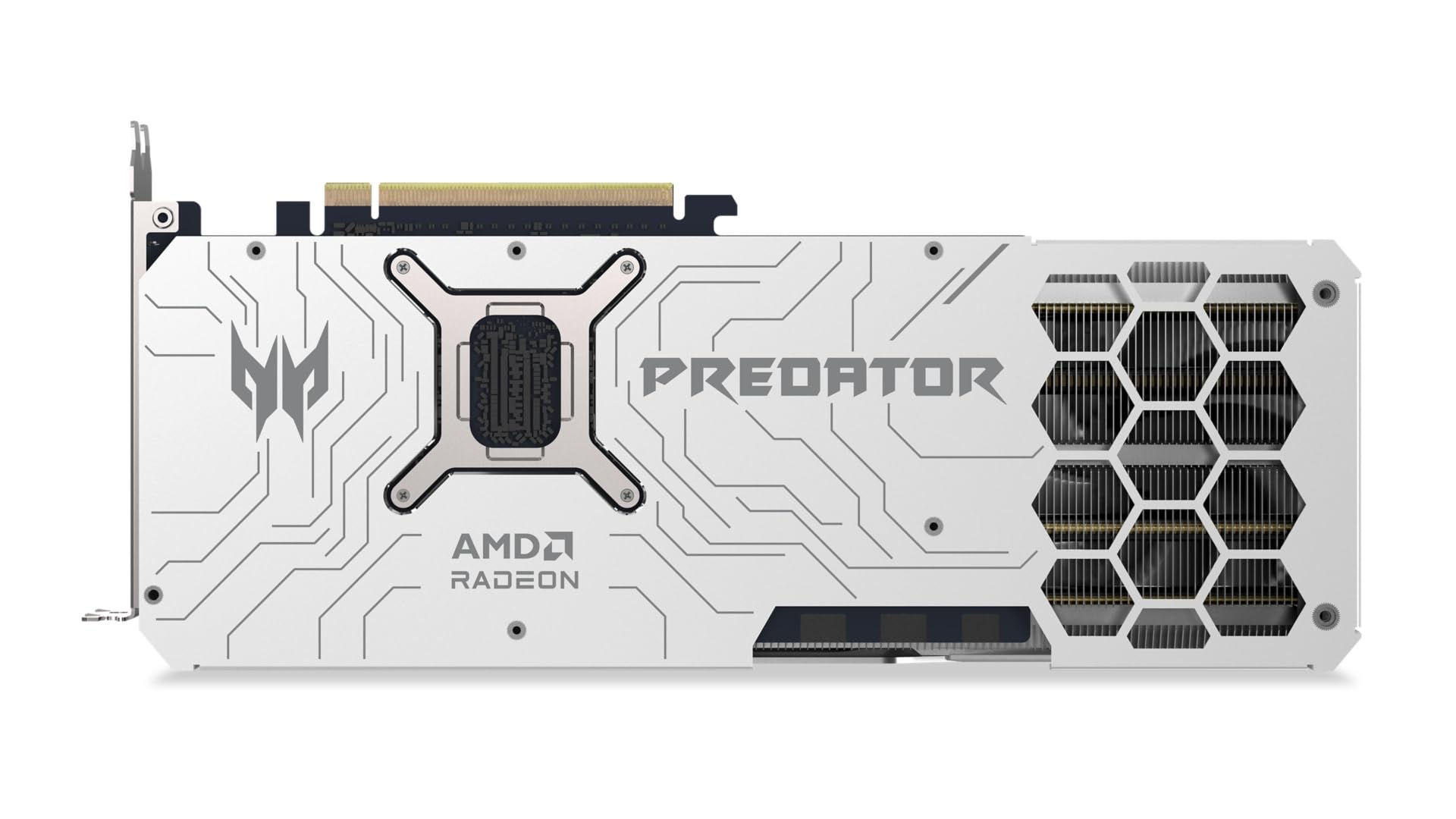 Acer Predator BiFrost Radeon RX 9070 XT OC - AMD Grafikkarte (16 GDDR6, 256 Bit, PCIe 5.0 x16, 1x HDMI 2.1a 3X DP 2.1) 3X FrostBlade 4.0, 3x8 pin, Slot Space: 2.6
