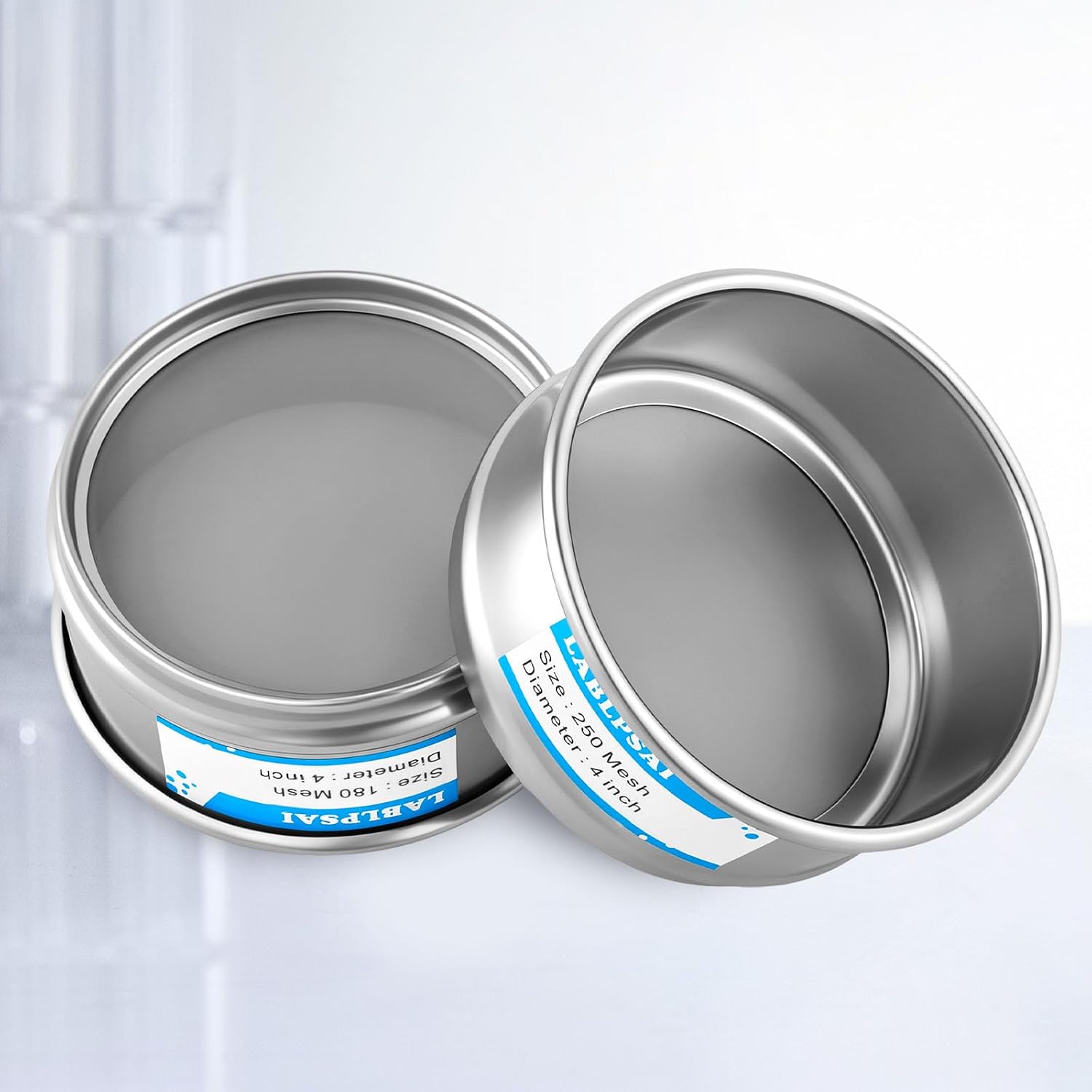 180 Mesh Lab Sieves 4" Diameter 304 Stainless Steel Wire Cloth Test Sieve for Industrial Laboratory Home image 2